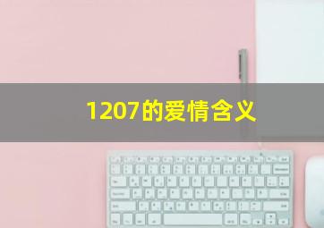 1207的爱情含义