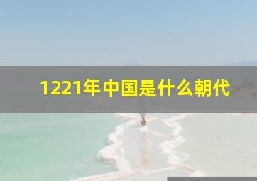 1221年中国是什么朝代