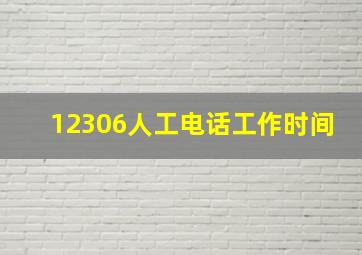 12306人工电话工作时间