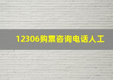 12306购票咨询电话人工