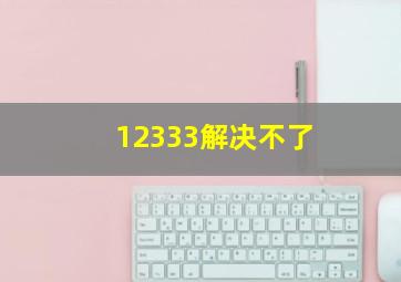 12333解决不了