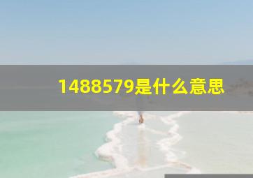 1488579是什么意思