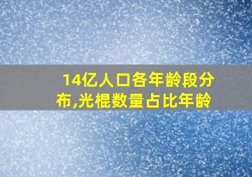 14亿人口各年龄段分布,光棍数量占比年龄