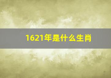 1621年是什么生肖