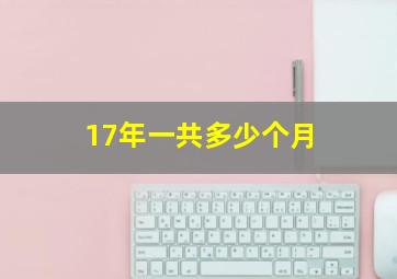 17年一共多少个月