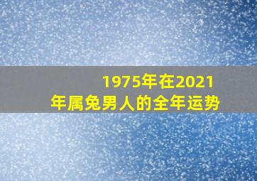 1975年在2021年属兔男人的全年运势