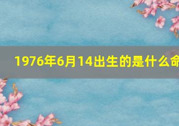 1976年6月14出生的是什么命