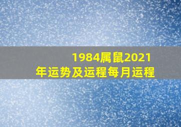 1984属鼠2021年运势及运程每月运程