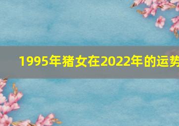 1995年猪女在2022年的运势