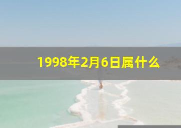 1998年2月6日属什么