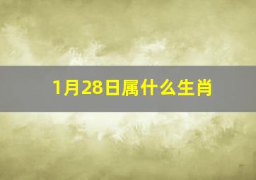 1月28日属什么生肖