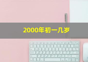 2000年初一几岁