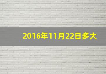 2016年11月22日多大