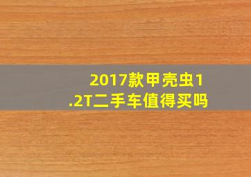 2017款甲壳虫1.2T二手车值得买吗