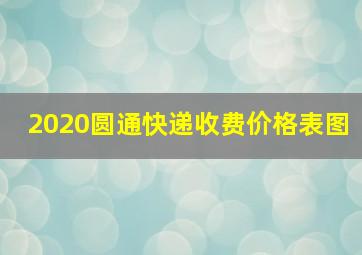 2020圆通快递收费价格表图