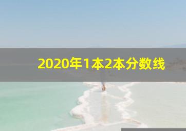 2020年1本2本分数线