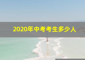 2020年中考考生多少人