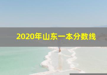 2020年山东一本分数线