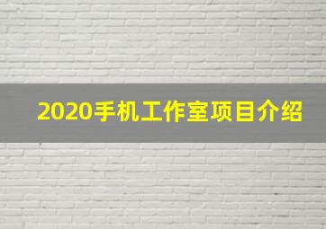 2020手机工作室项目介绍