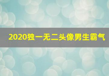 2020独一无二头像男生霸气