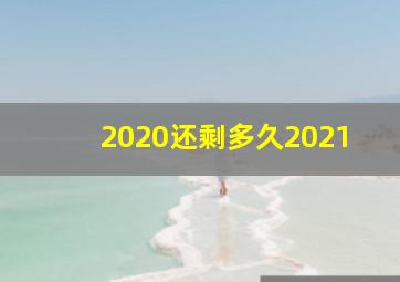 2020还剩多久2021