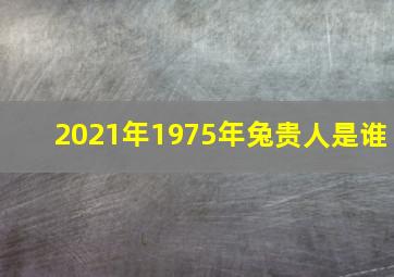 2021年1975年兔贵人是谁