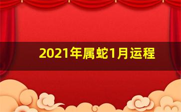 2021年属蛇1月运程