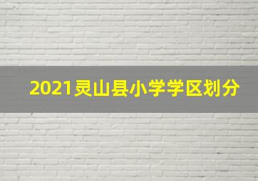 2021灵山县小学学区划分