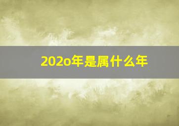 202o年是属什么年