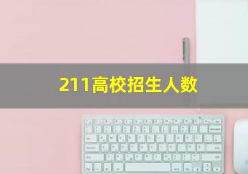 211高校招生人数