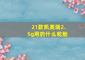 21款凯美瑞2.5g用的什么轮胎