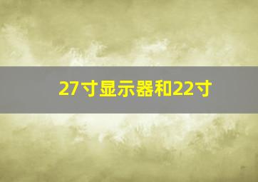 27寸显示器和22寸