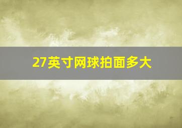 27英寸网球拍面多大