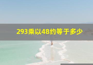 293乘以48约等于多少