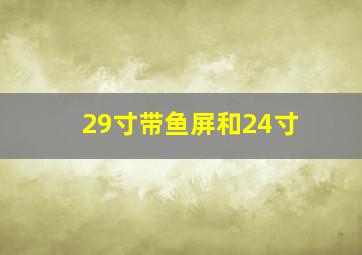 29寸带鱼屏和24寸