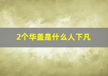 2个华盖是什么人下凡