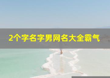 2个字名字男网名大全霸气