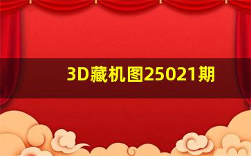 3D藏机图25021期