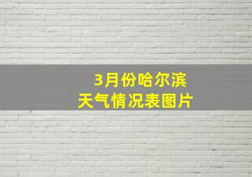 3月份哈尔滨天气情况表图片