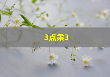 3点乘3