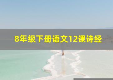 8年级下册语文12课诗经