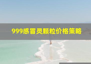 999感冒灵颗粒价格策略