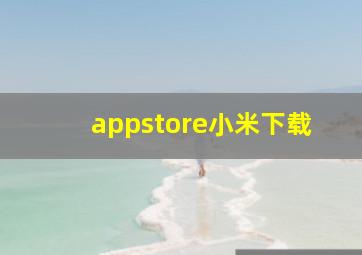 appstore小米下载