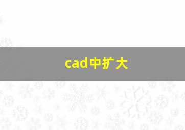 cad中扩大