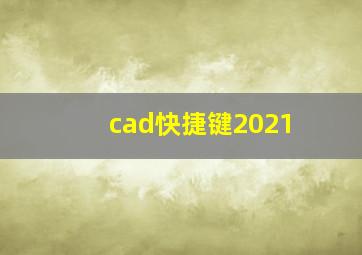 cad快捷键2021