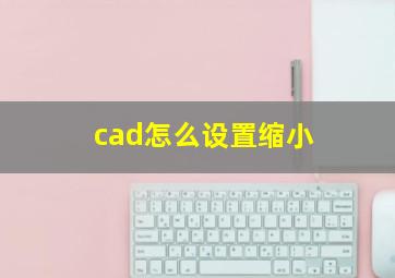 cad怎么设置缩小