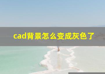 cad背景怎么变成灰色了