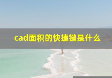 cad面积的快捷键是什么