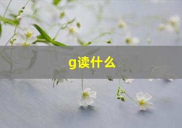 g读什么