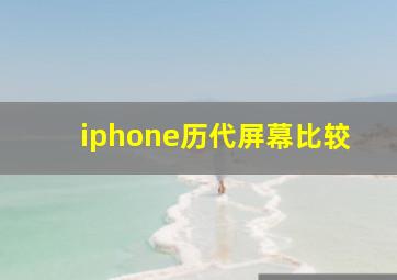 iphone历代屏幕比较